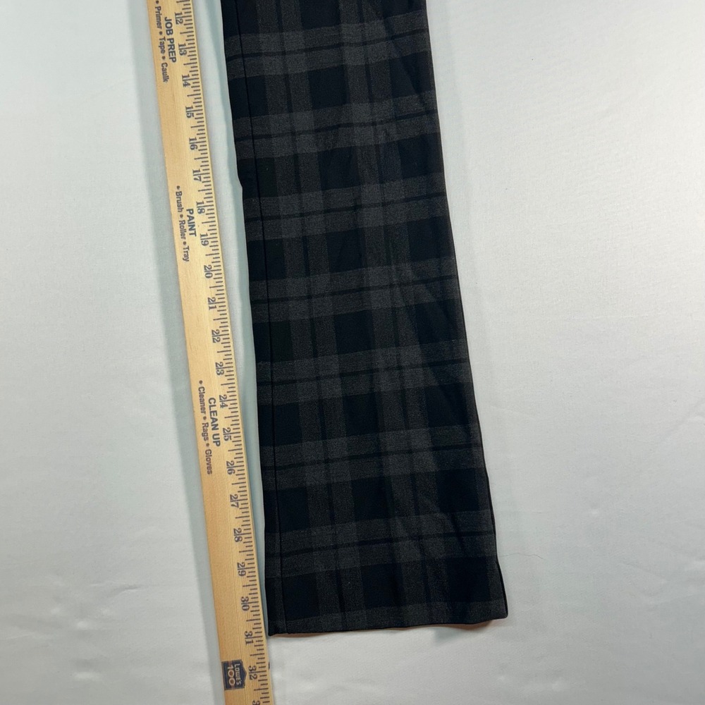 Express Columnist Dress Pants Womens 0 Grey Black Plaid Stretch Trousers RN55285 - Picture 6 of 7